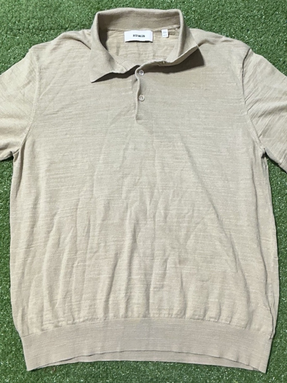 Buck Mason Short Sleeve Polo Size M